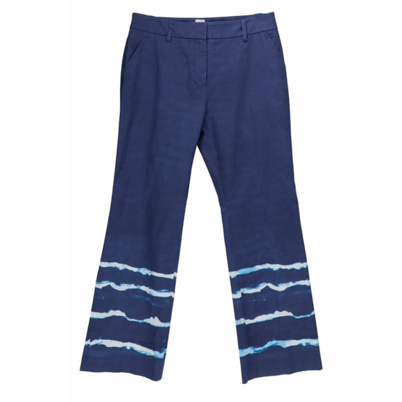 True Royal Women's Navy / White Stripes Ross Pants & Capri - 6 US 42 EU