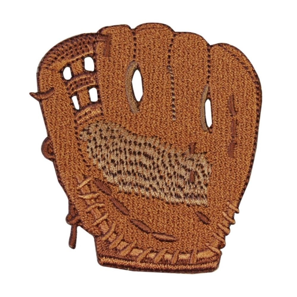 ID 1457 Baseball Mitt Glove Patch Fun Kids Sport Embroidered Iron On