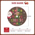 thumbnail image 2 of Balery Ho Ho Ho Merry Christmas Printed Christmas Tree Skirt , Merry Christmas Party Christmas Tree Decoration,Adjustable Tree Skirt-30", 2 of 6