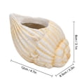 thumbnail image 3 of Creative Shell Shape Resin Flower Pot Planter for Home, Coastal Style Pot Container for Succulent Plants, Indoor Outdoor Decorative Garden Holder for Beach Theme Home Decoration 12*8.5*8cm, 3 of 7