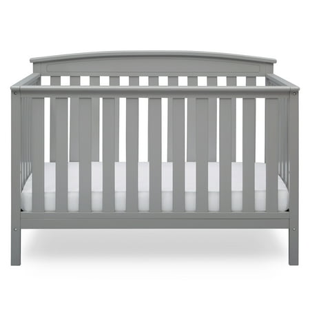 Delta Children Gateway 4-in-1 Convertible Baby Crib, Grey