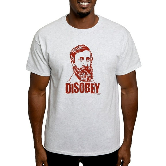 CafePress - Thoreau Disobey Light T Shirt - Men's Classic Graphic T-Shirt