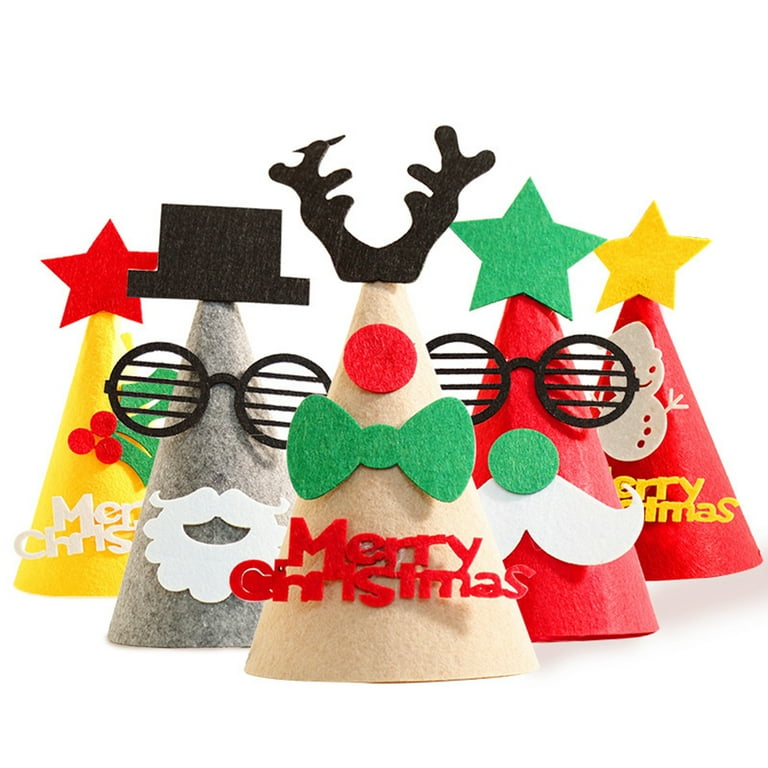 GALPADA 24pcs Snowman Hats for Crafts Mini Elf Hat Christmas Cutlery  Christmas Crafts Candy Santa Hat Crafts for Adults Tiny Christmas Hats  Christmas