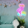 thumbnail image 6 of Flamingo Neon Signs for Wall Decor 15.7"x 5.5" LED Neon Light with On/Off Switch USB Operated Neon Sign for Bar Gamimg Room Kid Room Bedroom Decor, 6 of 6