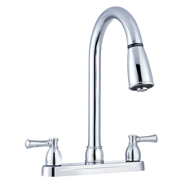 (DFPK350LCP) NonMetallic Dual Lever PullDown RV Kitchen Faucet