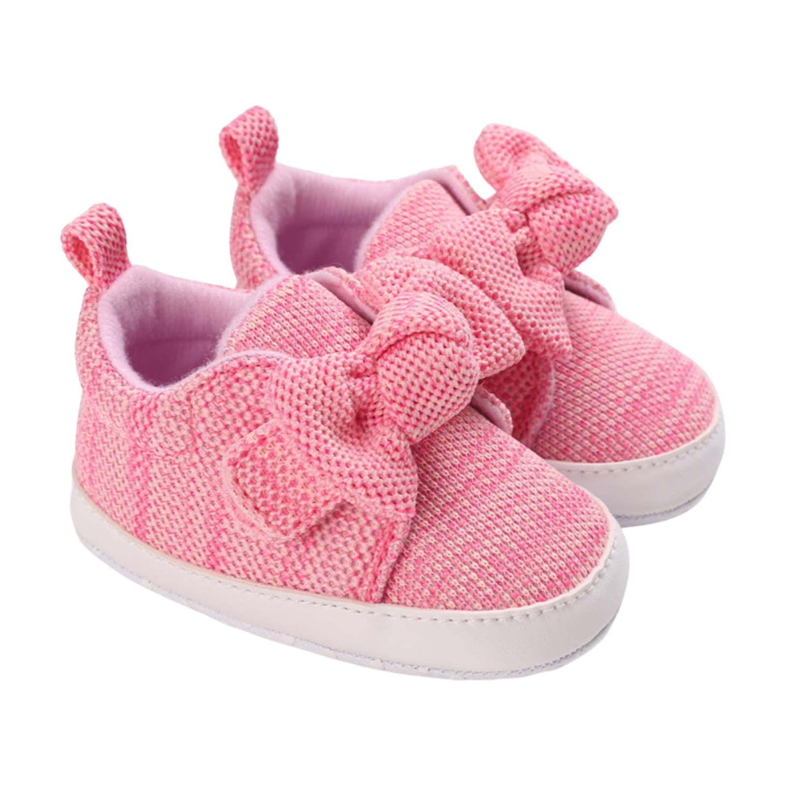 Wenazao Baby Shoes Bowknot Walking Shoes Soft Sole Footwear Prewalker Walmart Com