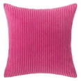 thumbnail image 2 of Boho Decorative Throw Pillow Covers 18x18 Inch Striped Corduroy Cushion Cases Soft Plush Pillow Covers for Sofa Couch Bed Living Room Farmhouse Boho Home Decor Autumn Fall Theme, 2 of 4
