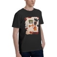 thumbnail image 2 of Jean Michel Basquiat Men's Cotton Short Sleeve Crewneck T Shirts Funny Graphic Tees Shirts Tops, 2 of 5