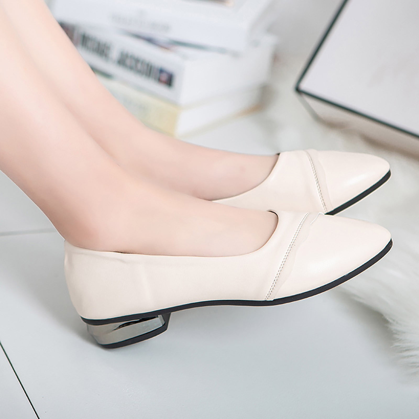 Dressy white flat shoes outlet