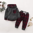 thumbnail image 5 of URMAGIC 3M-3T Baby Boy Sweatshirt Set Toddler Infant 2Pcs Long Sleeve Pullover Hooded Sweatshirt+Pants Outfits, 5 of 12