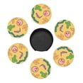 thumbnail image 5 of Miss Frizzle In A Pickle Magic School Bus Coasters With Leather Holder Set Of 6 Round Coasters for Home and Kitchen Decor, 5 of 7