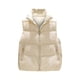 thumbnail image 1 of Chaqueta larga de invierno sin mangas con bolsillos para mujer, de algodón y plumón, 1 of 5