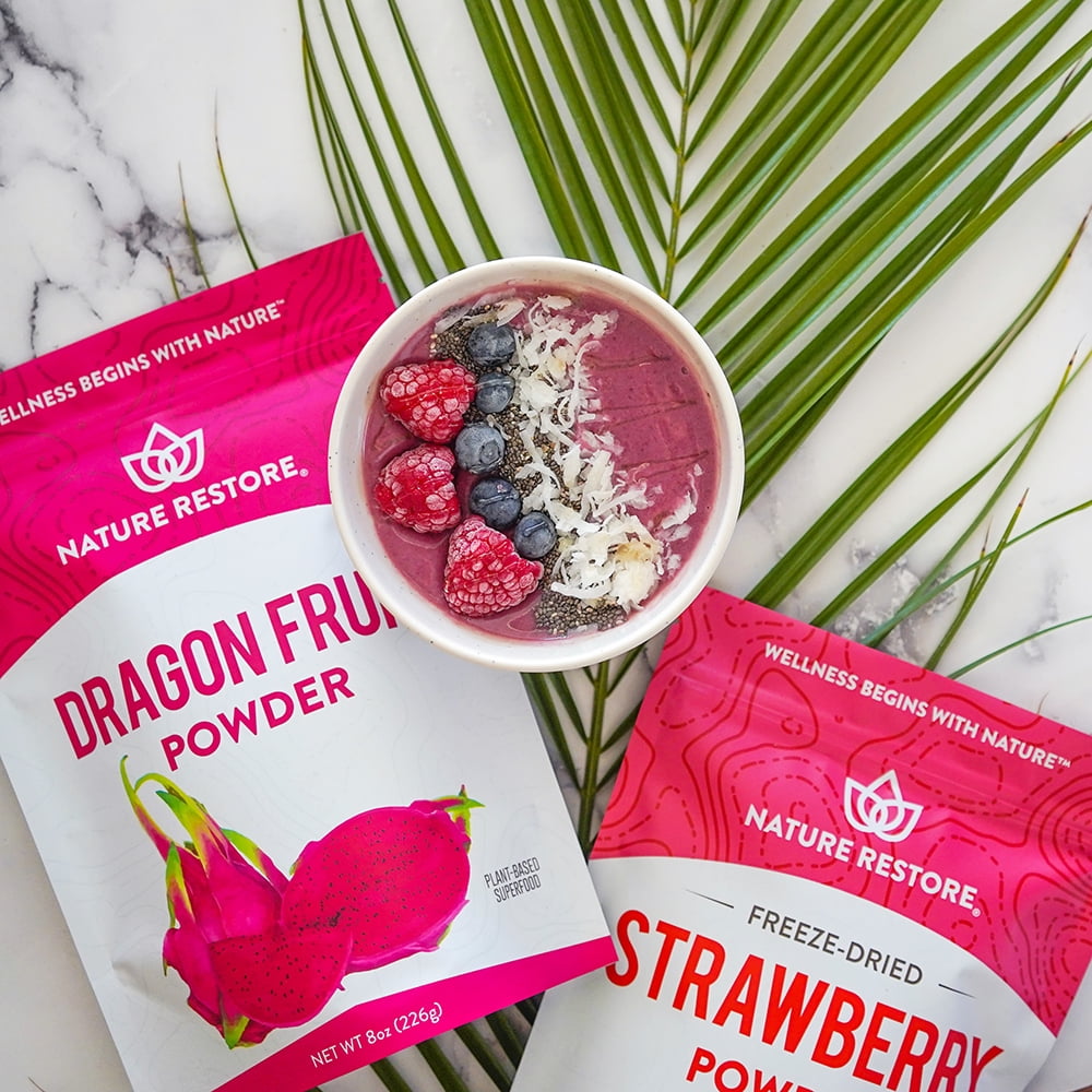 Nature Restore Pink Pitaya Powder (Dragonfruit), 8 Ounces