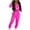 Hot Pink, variant on XFLWAM Two Piece Outfits for Women Sweatsuits Set Long Sleeve Half Zip Sweatshirt Jogger Pants Set with Pockets Tracksuit Hot Pink S