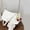 white, variant on Women's PU Leather Handbag Versatile Fashion Solid Color Cherry Pendant Shoulder Bag Casual Commuting Bag Girl Underarm Bag