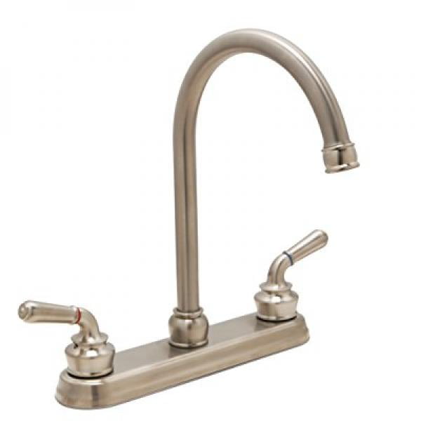 Huntington Brass K2220701 2-Handle High Arc 8-Inch Kitchen Faucet Chrome 