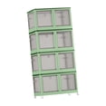 thumbnail image 1 of DOLITY Portable Closet Foldable Doll Storage Container for Clothes Wardrobe for Bedroom green, 1 of 9