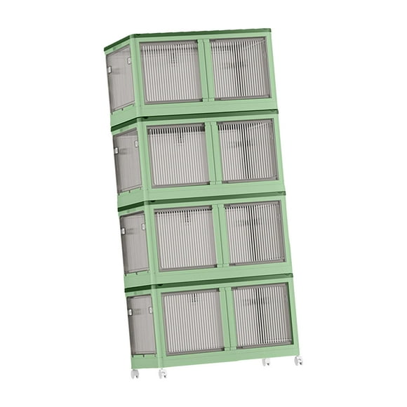 Portable Closet Storage Box, Clothes Storage Organizer, Wardrobe Closet Wardrobe green