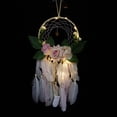 thumbnail image 3 of VIFERR Dreamy And Romantic Home Garden Decoration Wall Hanging Feather Dreamcatcher Pendant Gift with Night Light, 3 of 8