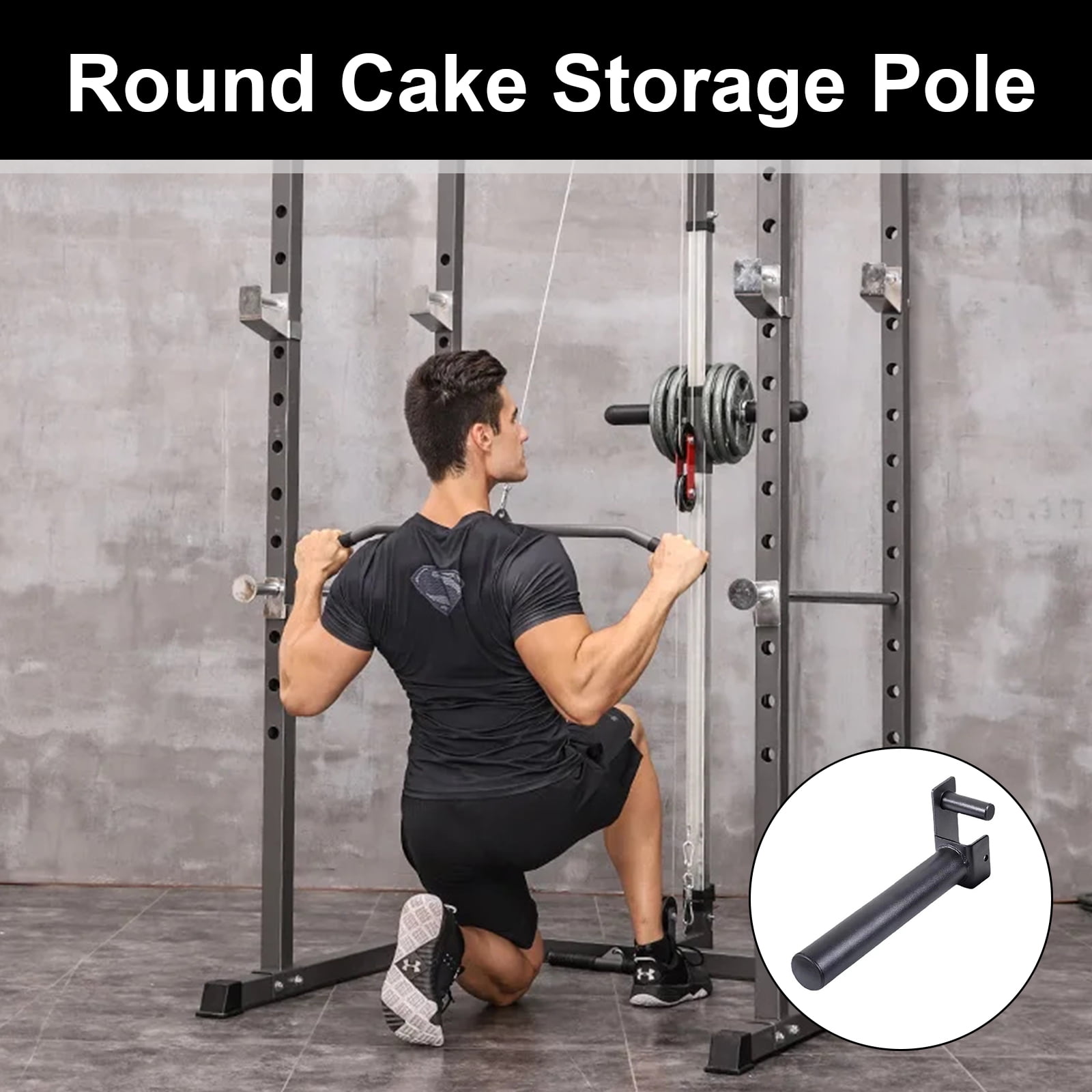 Weight Plates Holder Stand Power Racks Attachment Barbell Plates Storage Racks Fitness Racks Accessories Easy to Use