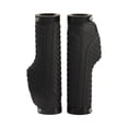 thumbnail image 1 of Empuñaduras de bicicleta MTB ergonómicas negras de 22mm de goma antideslizantes ligeras con cerraduras dobles, 1 of 5