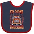 thumbnail image 3 of Inktastic Truck Driver Funny Big Rig Truck Driving Boys or Girls Baby Bib, 3 of 4