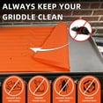 thumbnail image 3 of Babyfond 35.5" x 21.5" Griddle Silicone Protective Mat Cover with Heat Proof & Tall Edge, 3 of 6