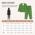 thumbnail image 4 of Honeii Tennis Balls print Women's Pajama Sets Long Sleeve Button Down Sleepwear Nightwear Soft Pjs Lounge Sets-Medium, 4 of 7