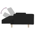 thumbnail image 4 of Bowery Hill Contemporary 2-Seater Size Sofa Bed in Black Fabric, 4 of 14