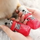 thumbnail image 3 of Botas de invierno para perros pequeños | Protectores de patas con suela de goma antideslizante | Zapatos impermeables para lluvia y nieve | Paquete de 4 calcetines, 3 of 3