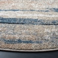 thumbnail image 3 of SAFAVIEH Coppertone Grover Striped Area Rug, Ivory/Navy, 6'7" x 6'7" Round, 3 of 7