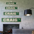 thumbnail image 2 of CRAIG Vintage Aluminum Street Sign Childrens Name Room Metal Sign rustic metal tin | Indoor/Outdoor |  24" Wide, 2 of 4