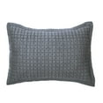 thumbnail image 1 of ELEGANT LIFE HOME Cotton Yarn Dyed Chambray Pillow Sham Gray Color Standard Size, 1 of 1