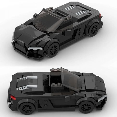 Moc Building Blocks Supra R8 Black Fast & Furious Racing Car City Speed Champions Kids Toy Racers Vehicle Technique Bricks Set
