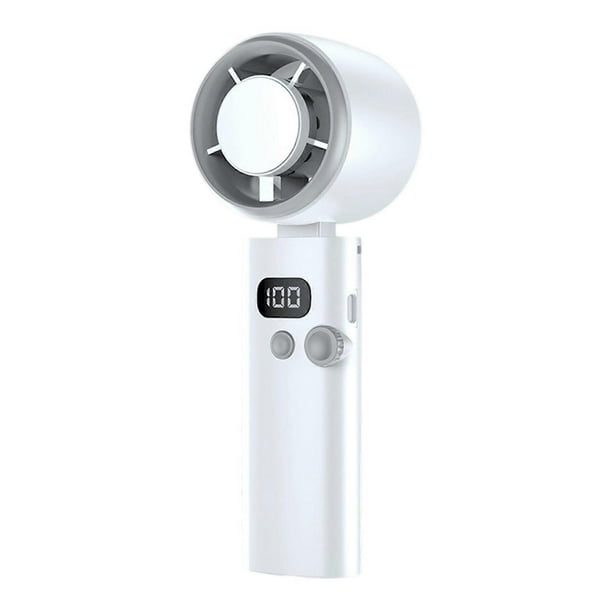 Portable Mini Fan Powerful Handheld Fan with Cold Compress 0-100 Speed USB Rechargeable Travel Camping Outdoor Plum