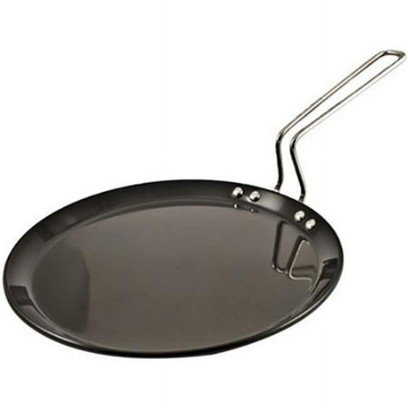 Futura Non-Stick Flat Tava Griddle 10 in. - 4.88mm with Steel Handle