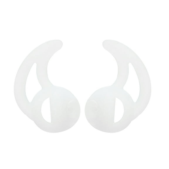 Uxcell Silicone Fin Earbuds for Two Way Radio Earpiece Earbuds Tips Coil Tube Headset (2 Pair Fin Small) White 2Pack