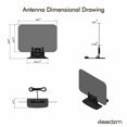 thumbnail image 4 of TV Antenna - Amplified HD Digital TV Antenna,HD TV Antenna 120+ Miles Range - Support 4K 1080p Digital TV - Indoor Smart Switch Amplifier Signal Booster, 4 of 12