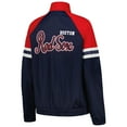 thumbnail image 3 of Women's G-III 4Her by Carl Banks Navy Boston Red Sox First Place Raglan Full-Zip Track Jacket, 3 of 3