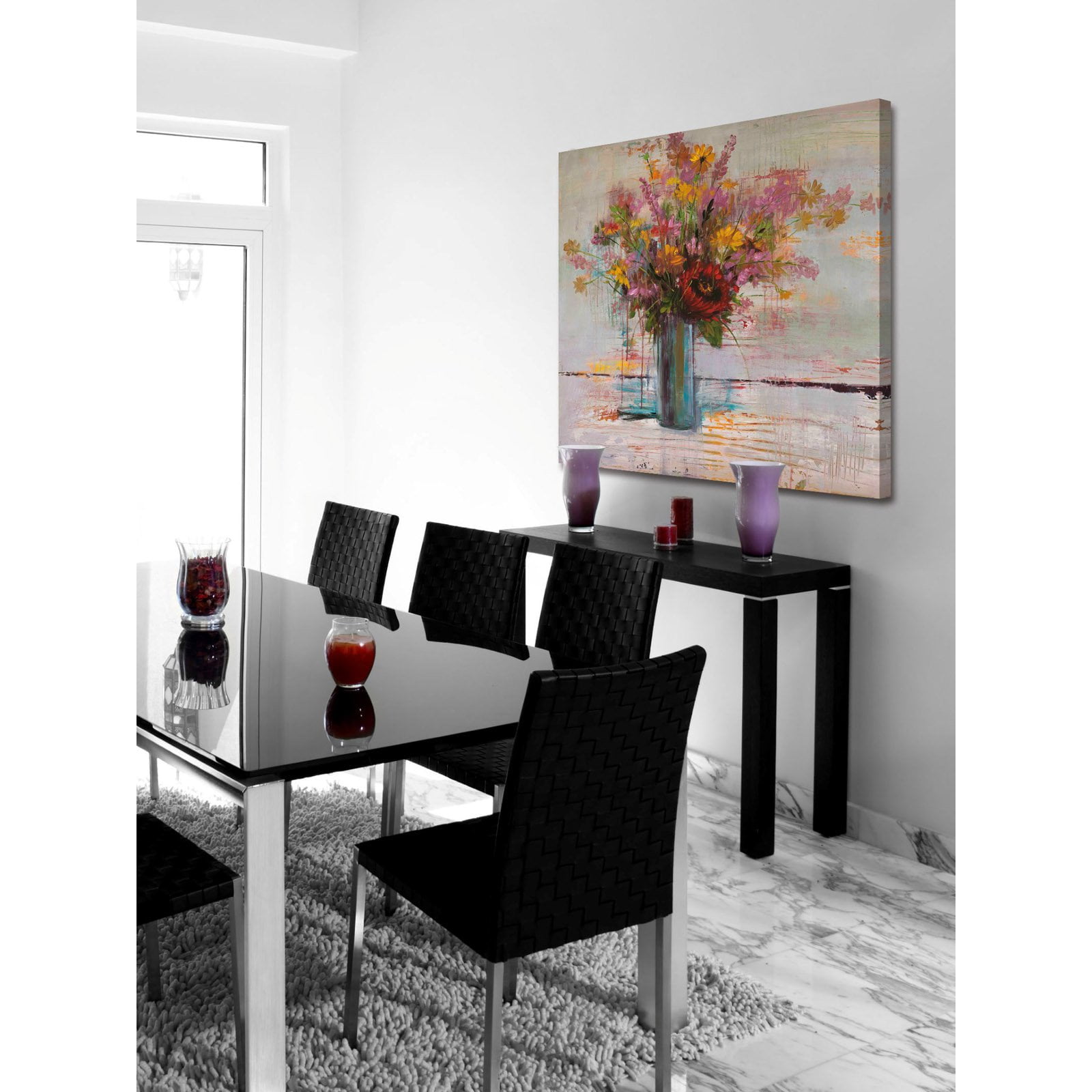 "Blushing Blooms II" Painting Print on Wrapped Canvas
