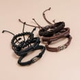 thumbnail image 3 of Pulseras de árbol de la vida de cuero genuino para hombres y mujeres, ojo de tigre, piedra natural, cuentas de roca de lava, pulseras elásticas tribales étnicas, 3 of 5