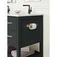 thumbnail image 2 of Amerock Blackrock Champagne Bronze Pivoting Double Post Toilet Paper Holder, 2 of 8