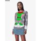 thumbnail image 4 of Sudadera navideña fea para hombre y mujer, suéter navideño con estampado de copos de nieve y duende navideño en 3D, jersey para parejas, jersey para fiestas navideñas, 4 of 5