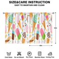 thumbnail image 2 of Ice Cream (2)_21 Curtains-blackout Curtains Bedroom Decor Living Room Darkening Grommet Window Drapes 2 Panels Set 42"x 54", 2 of 2