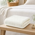 thumbnail image 5 of Kyusrd Hand Towels for Bathroom,Cotton Soft Absorbent Decorative Hand Towel for Face Spa Bath Gym Kitchen,White,34x74cm, 5 of 7