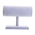 thumbnail image 4 of Organizador de diademas con barra en T, estante para diademas, accesorios para el cabello y joyas. terciopelo gris, 4 of 9