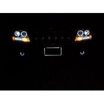 For LED Halo Fog Lights for 1999 2000 2001 2002 2003 2004 Jeep Grand Cherokee