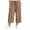 Coffee Pants, variant on Womens Plaid Capri Pants Summer Wide Leg Lounge Pant Lightweight Elastic Waist Drawstring Slacks with Pockets Yellow XXL