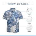 thumbnail image 7 of High Quality Hawaiian Shirts for Men Short Sleeve Aloha Beach Shirt Floral Summer Casual Button Down Shirts Blouses FL3EOL, 7 of 7