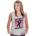 thumbnail image 4 of Detect Protect Breast Cancer Aware Tank Top Tee Shirt Women Brisco Brands S, 4 of 6